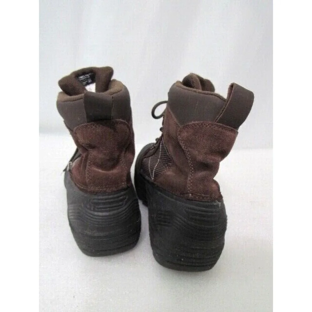 London Fog‎ Mens Thinsulate Snow Winter Boots Brown Lace Up Water Resistant 10 M